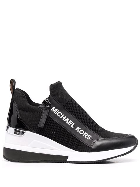 michael kors willis stretch knit trainer|michael kors willis wedge.